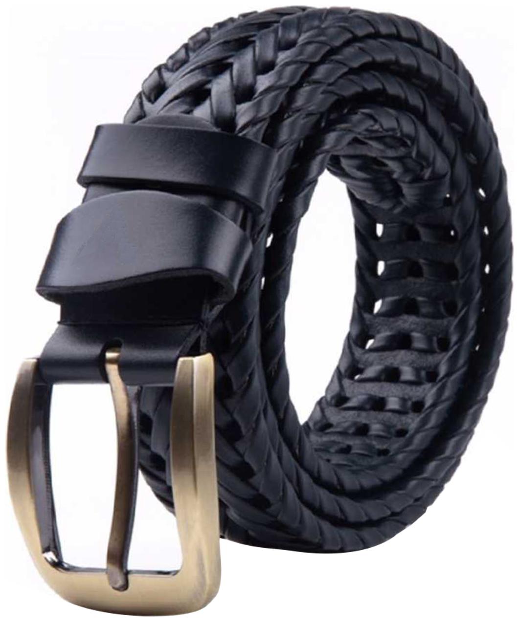 

Sunshopping Men s Casual Black Genuine Leather Belt