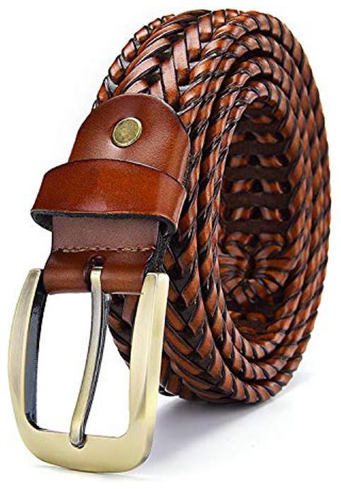 

Sunshopping Men s Casual Tan Genuine Leather Belt