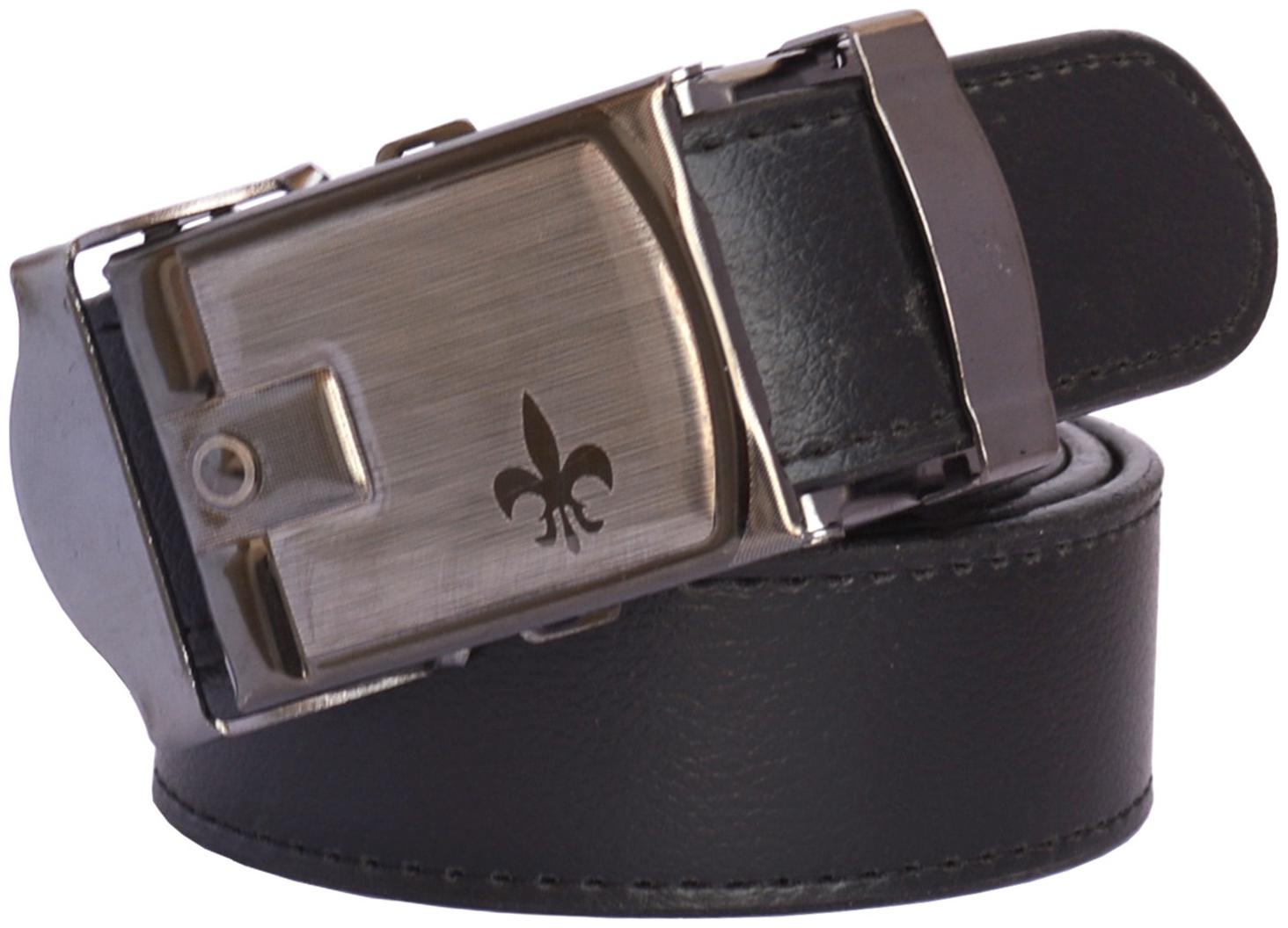 

Sunshopping men s Black Auto Lock Buckle Leatherite belt