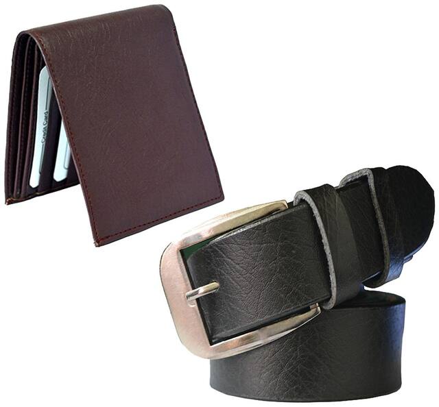 Sunshopping Men Wallet & Belt Accessories Gift Set