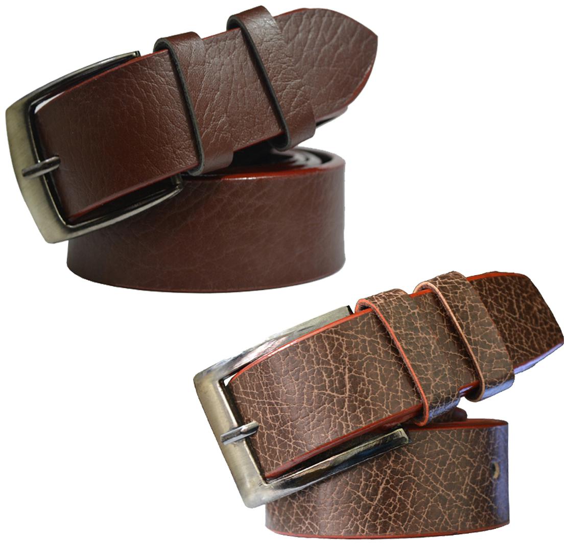 

Sunshopping men s brown leatherite pin point buckle belts combo