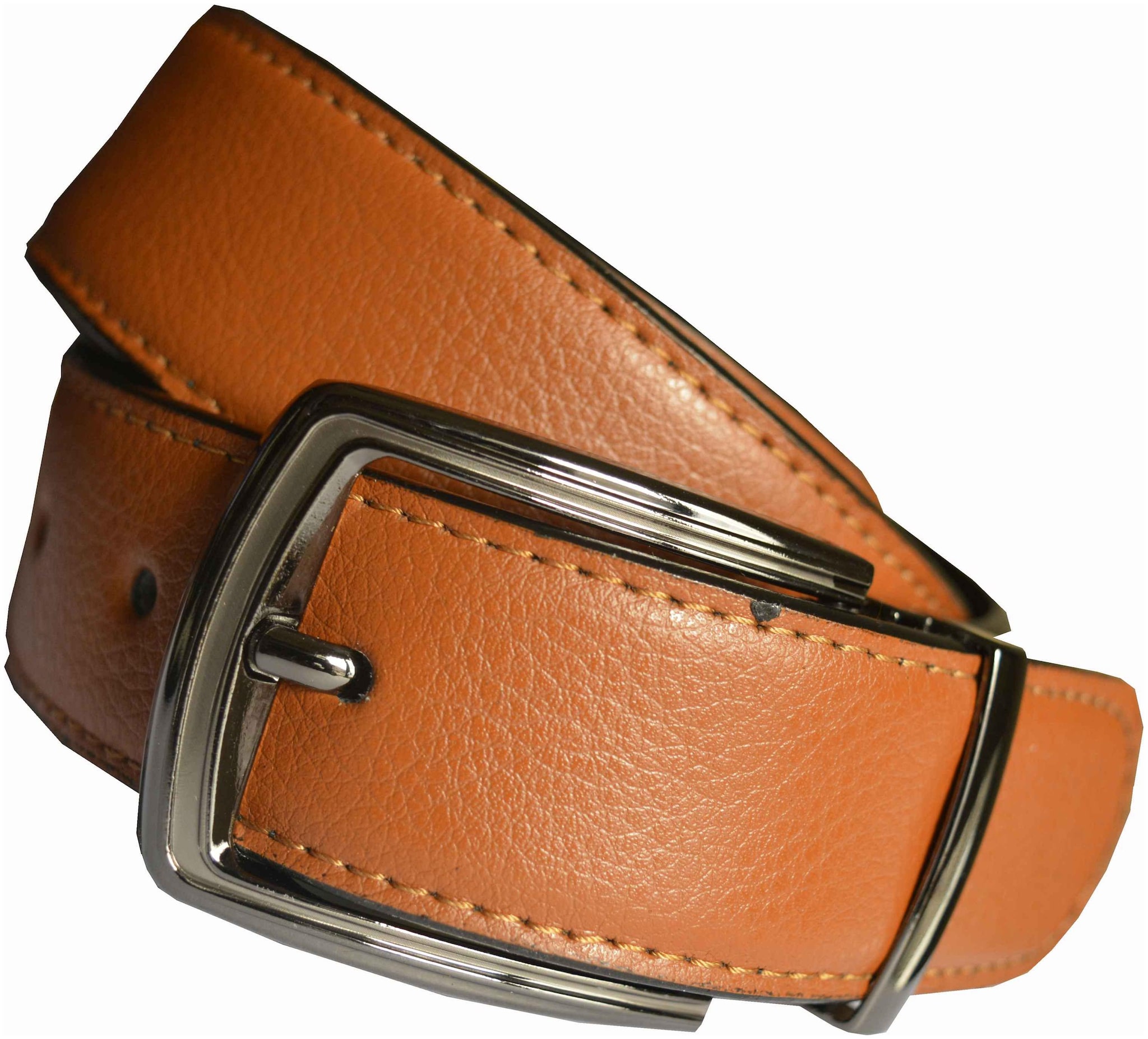 

Sunshopping men s tan leatherite needle pin point buckle belt (size from 28 to 38)