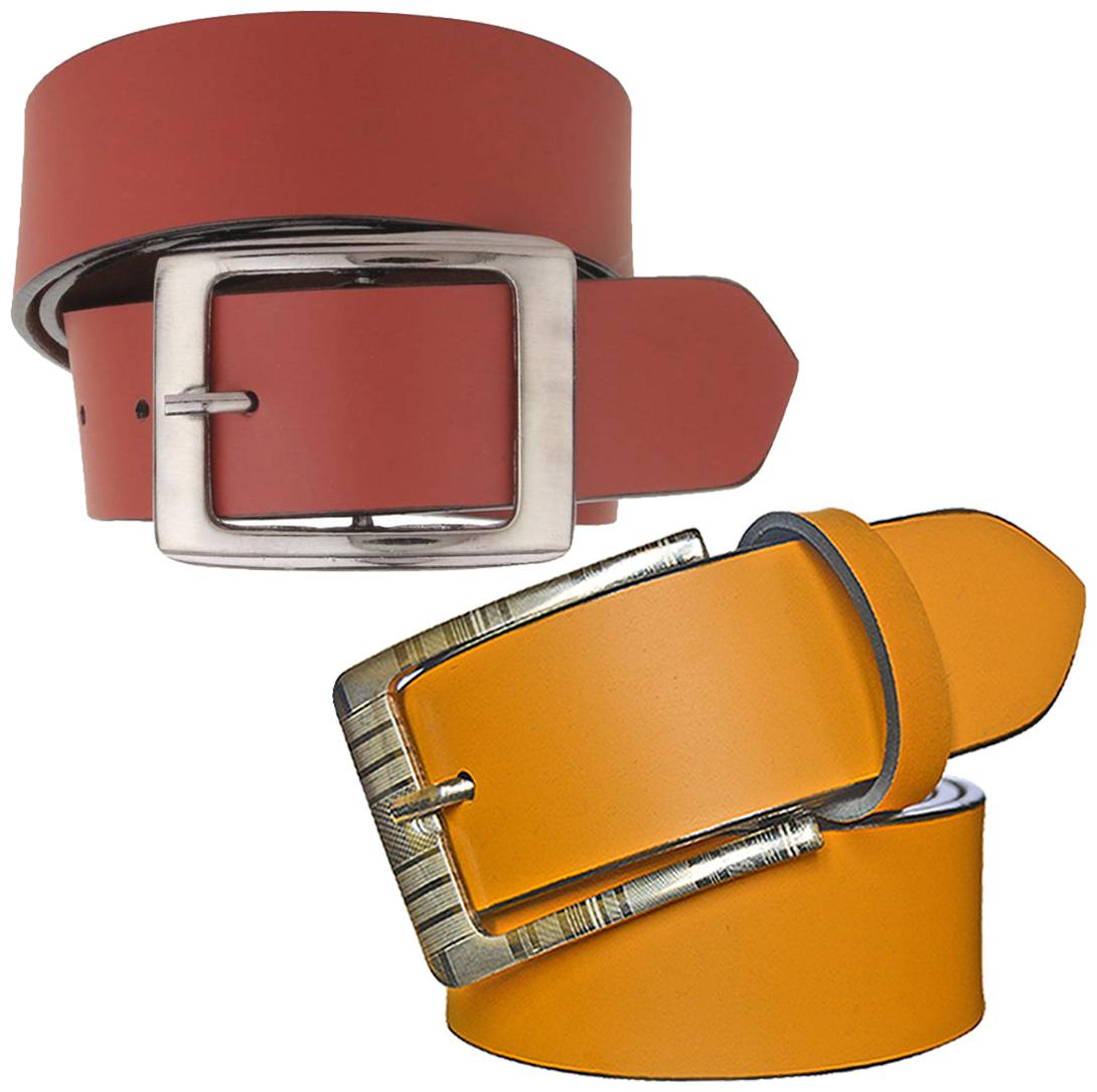 

Sunshopping Men s Tan Synthetic Leather Belt
