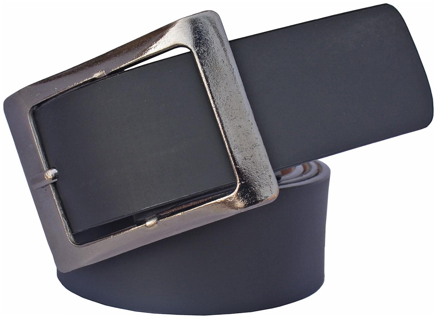 

Sunshopping men s Black Rectangle shape Buckle Leatherite belt