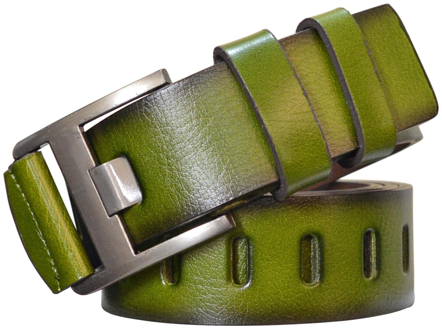 

Sunshopping Men s Green Synthetic Belt