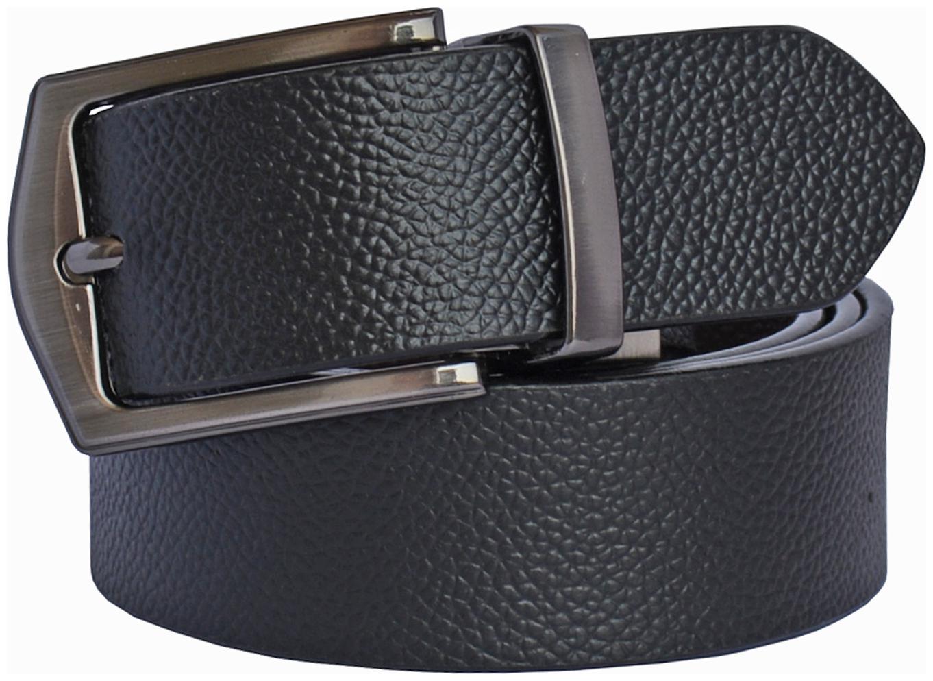 

Sunshopping men s Black Needle Pin Point Buckle Leather belt