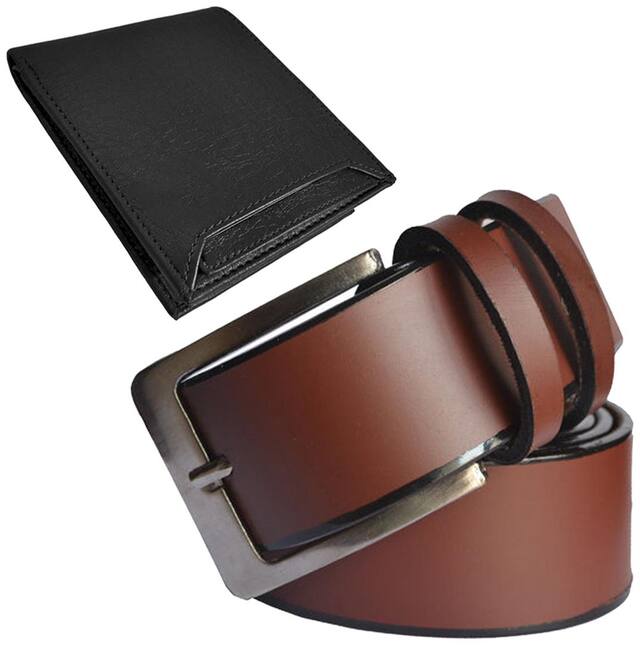 Sunshopping Men Wallet & Belt Accessories Gift Set