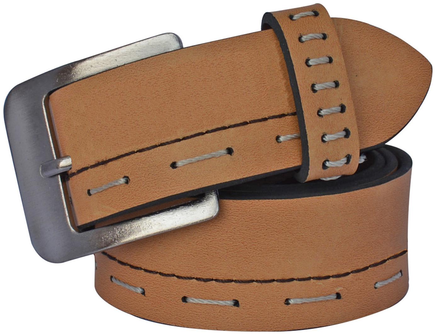 

Sunshopping Men s Tan Leatherite Needle Pin Point Buckle Belt