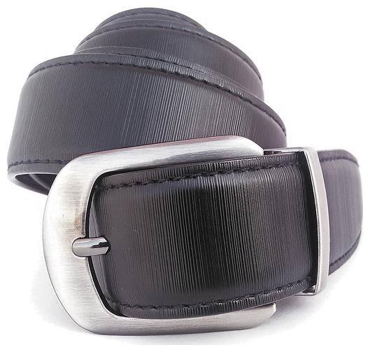 Sunshopping men's black leatherite needle pin point buckle belt (size from 28 to 38)