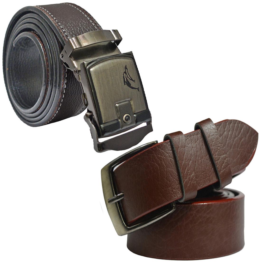 

Sunshopping Men s Brown Leatherite Belt