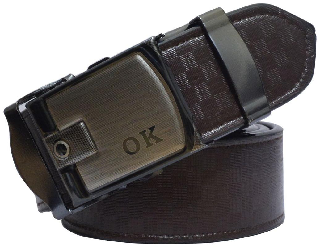 

Sunshopping men s brown auto lock synthetic leather belt size from 28 to 44