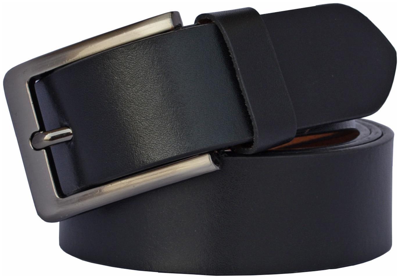 

Sunshopping men s Black Needle Pin Point Buckle Leather belt