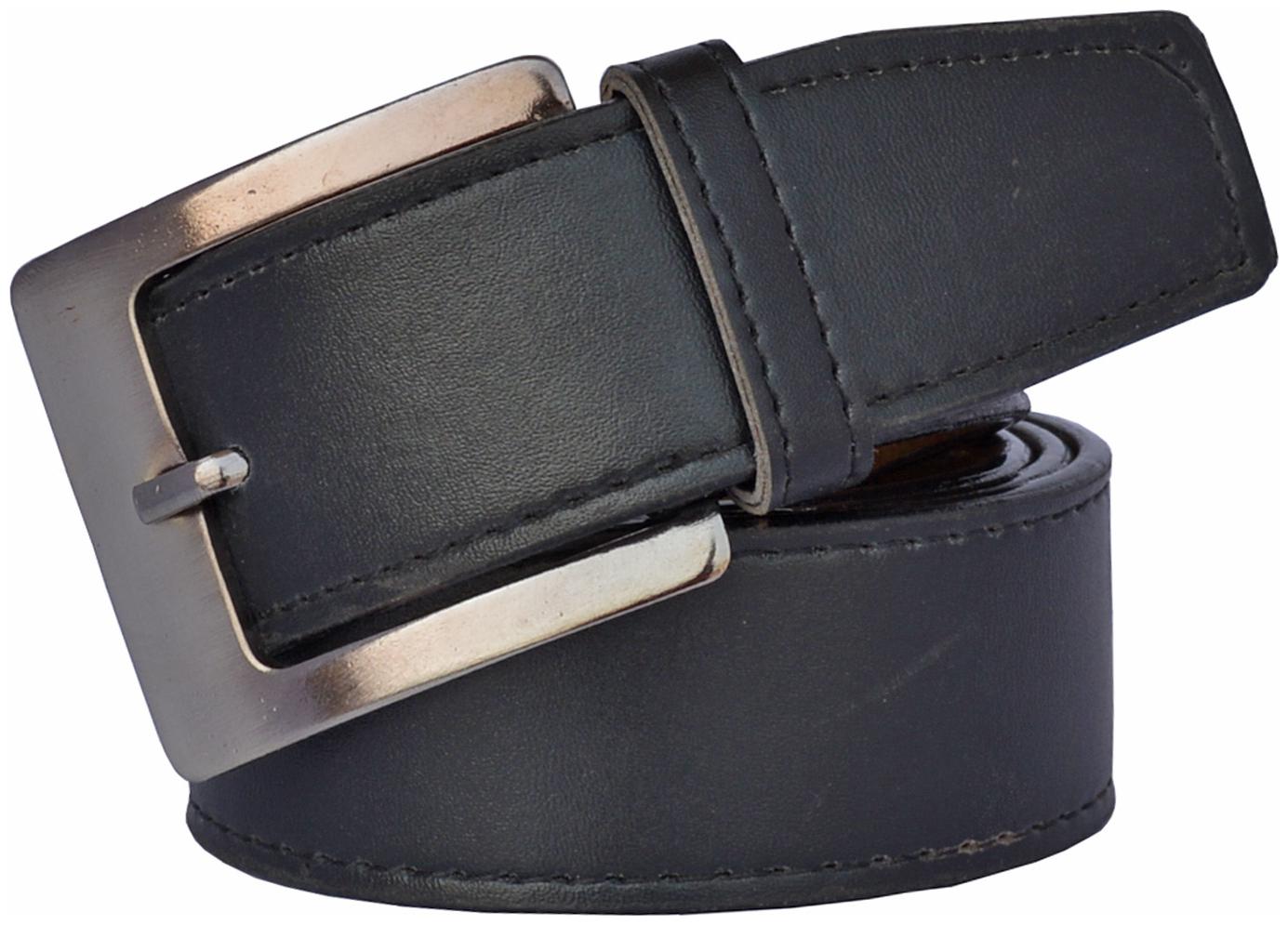 

Sunshopping Men S Black Leatherite Needle Pin Point Buckle Belt