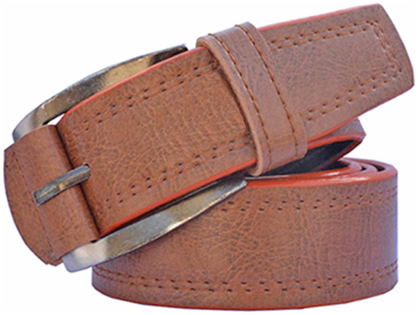 

Sunshopping men s tan leatherite needle pin point buckle belt