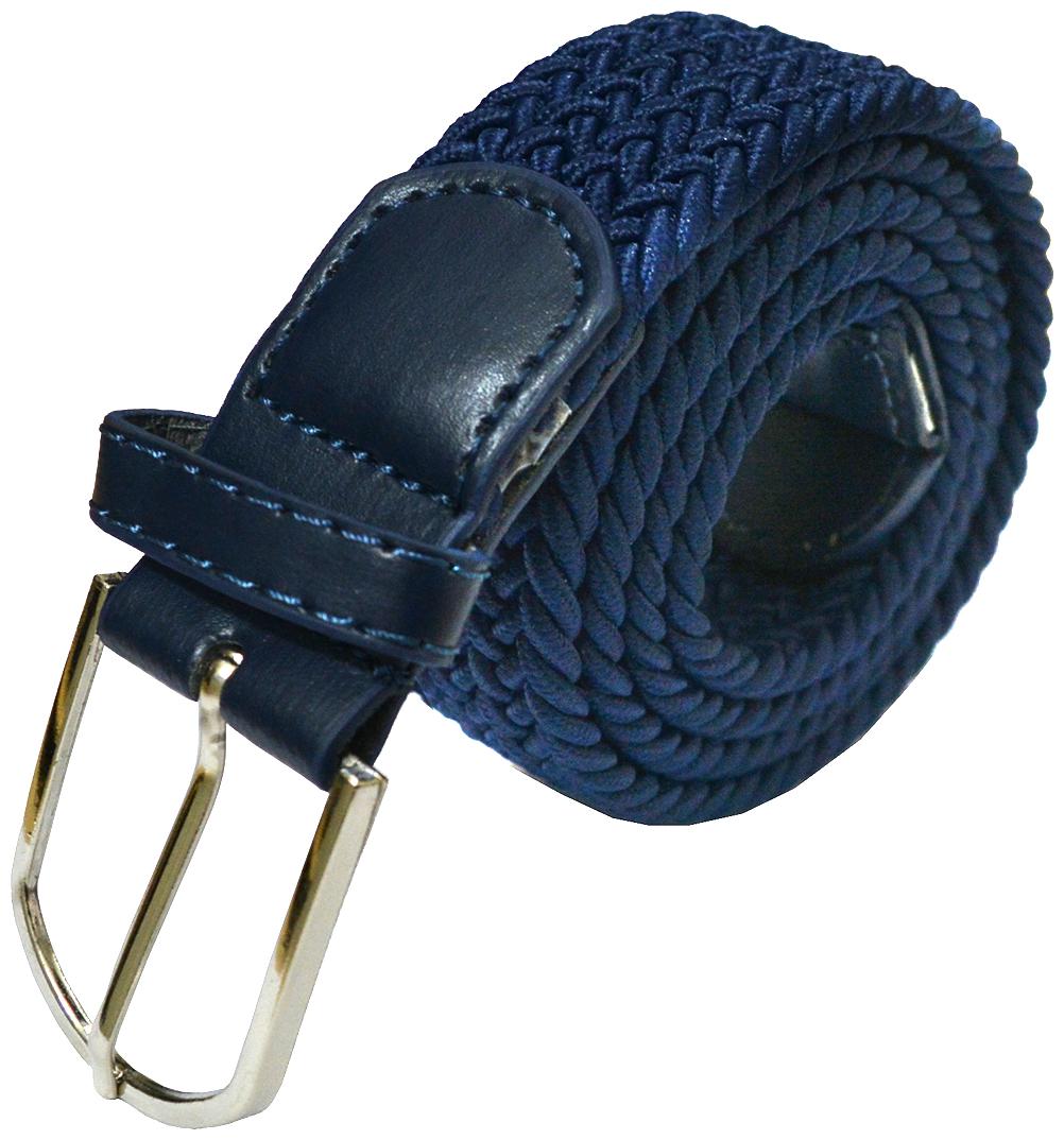 

Sunshopping men royal blue elastic leatherite needle pin point buckle belt