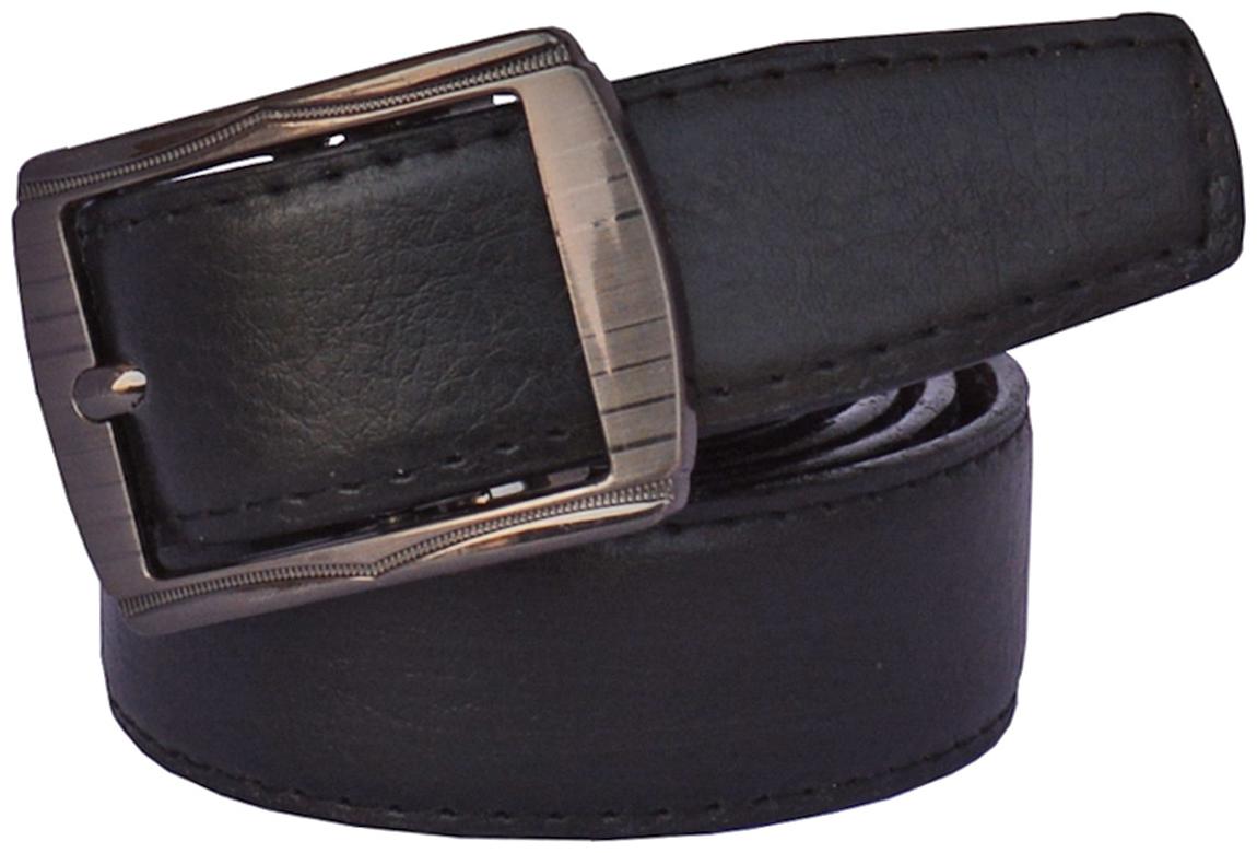 

Sunshopping men s Black Rectangle shape Buckle Leatherite belt