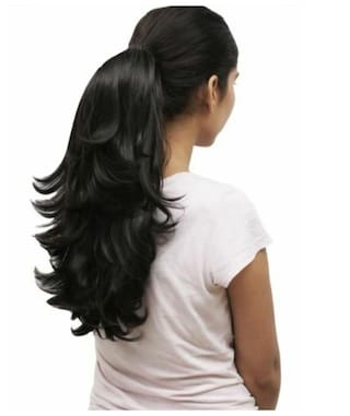 Buy Super Silky Step Cut Pony Wig Clutcher Hair Extensions Natural