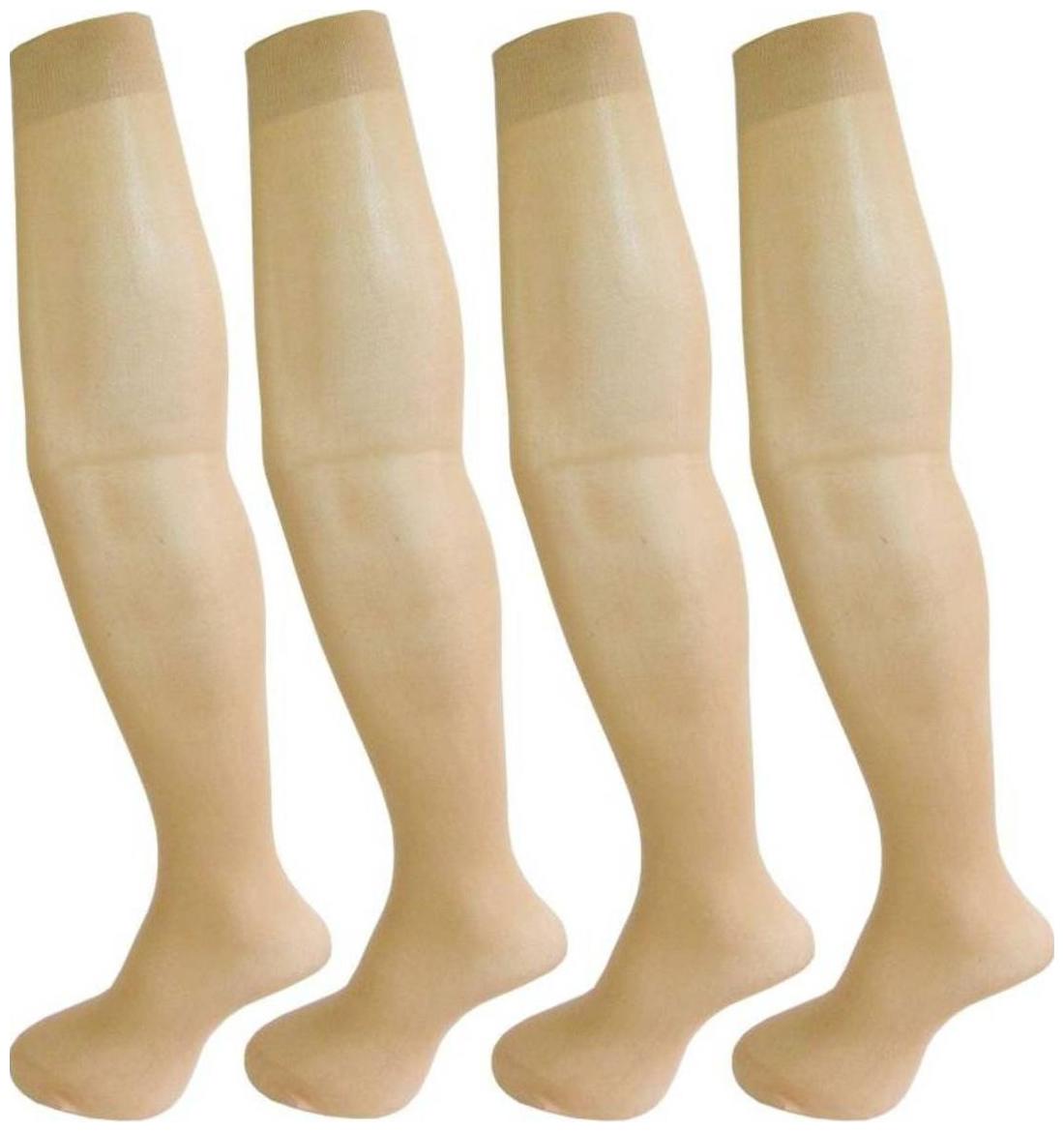 

Tahiro Beige Colour Cotton Micro Fiber Knee Length Stocking - Pack Of 4