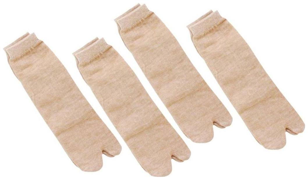

Tahiro Beige Skin Premium Cotton Thumb Ankle length Socks - Pack Of 4
