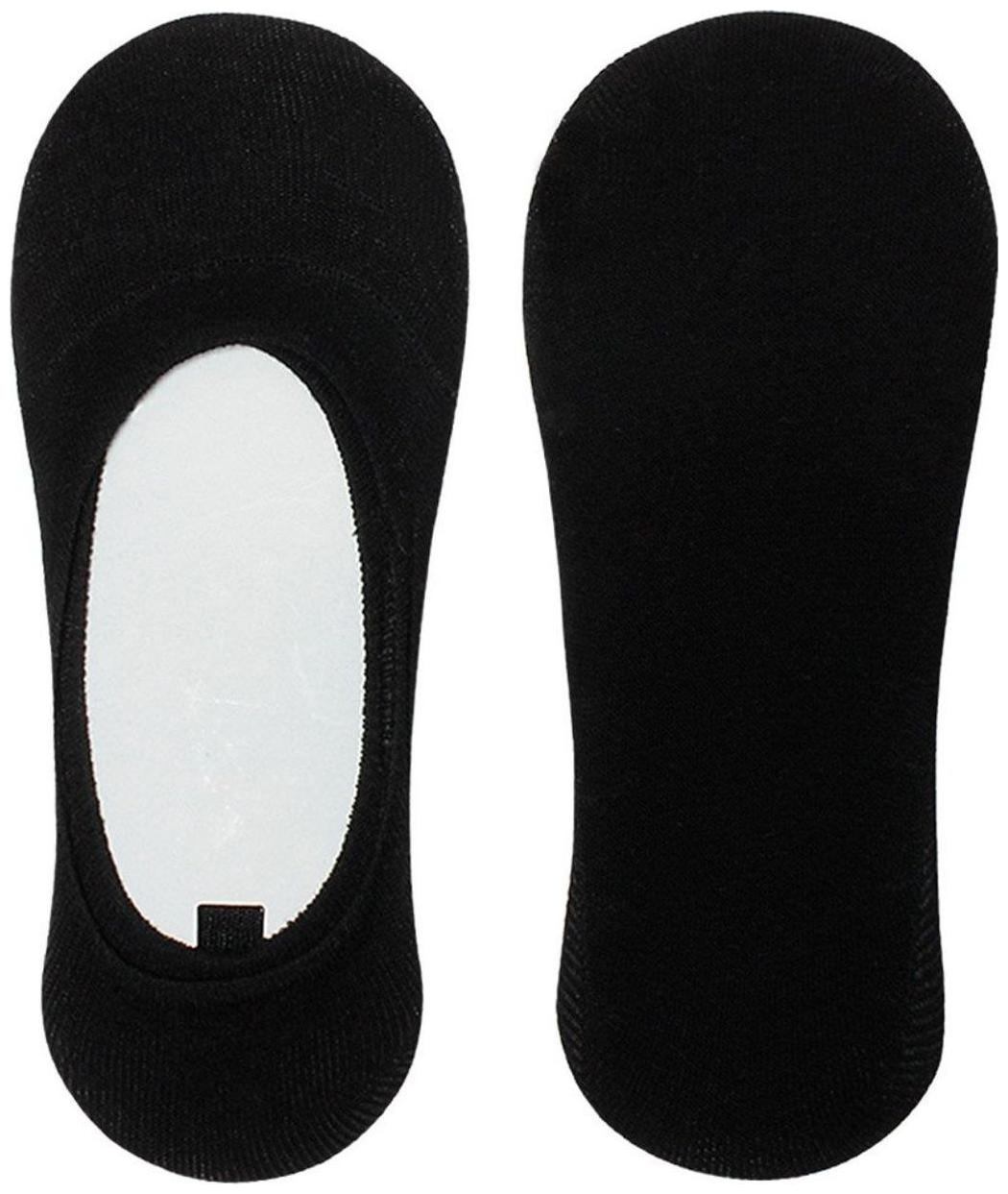 

Tahiro Black Cotton Footies Loafer Socks - Pack OF 1