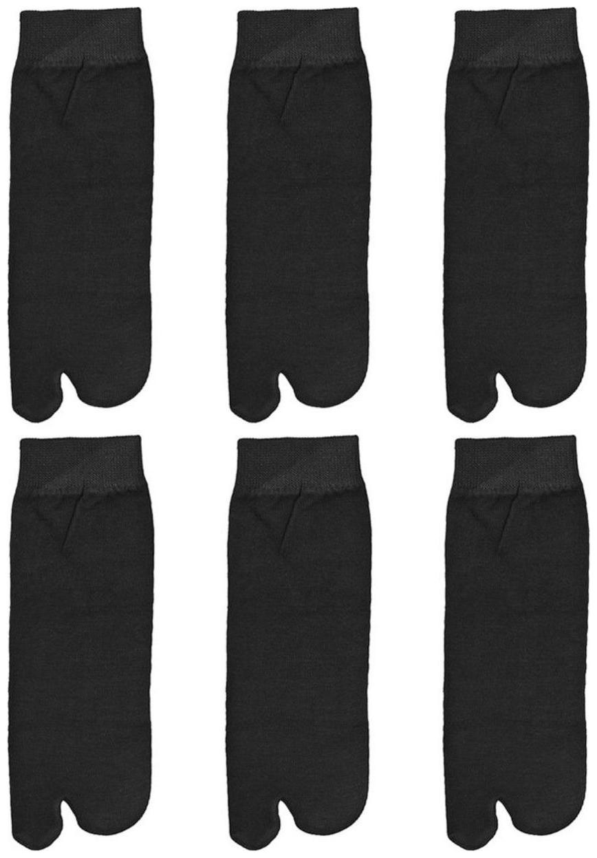 

Tahiro Black Cotton Quarter Length Thumb Socks - Pack Of 6