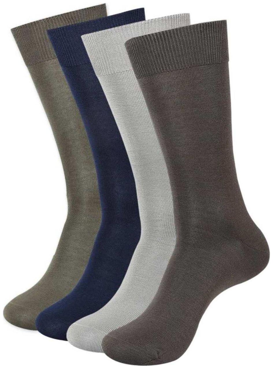 

Tahiro Multicolour Cotton Long Socks - Pack Of 4