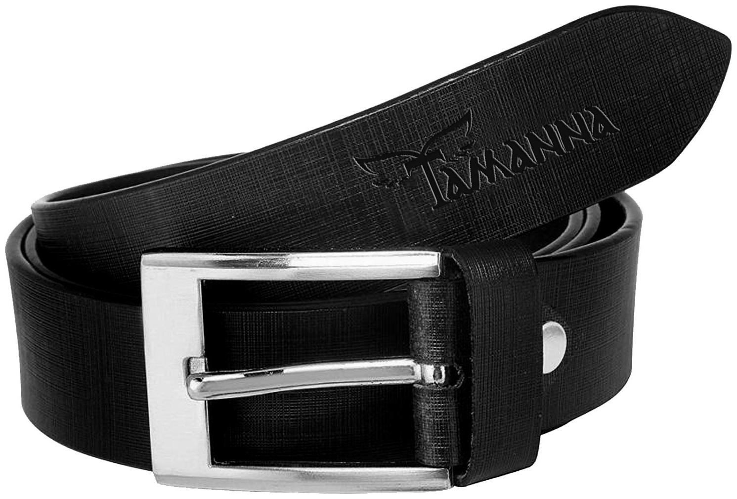 

Tamanna Black Men Genuine Leather Belt