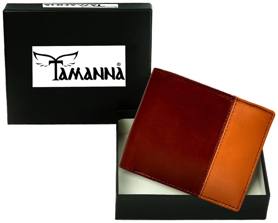 

Tamanna Men Brown Tan Leather Bi-Fold Wallet ( Pack of 1 )