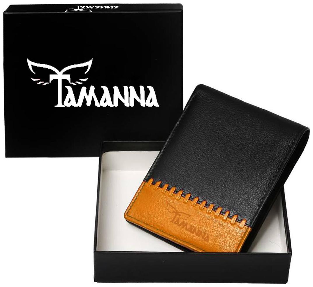 

Tamanna Men Black Leather Bi-Fold Wallet ( Pack of 1 )