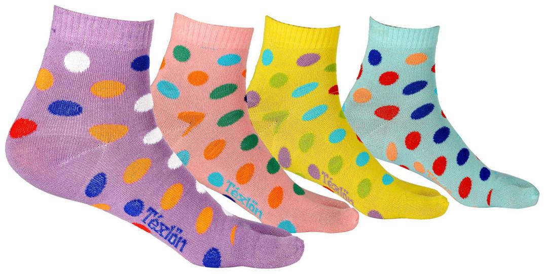 

Texlon Women s Ankle Length Thumb Socks (Pack of 4)