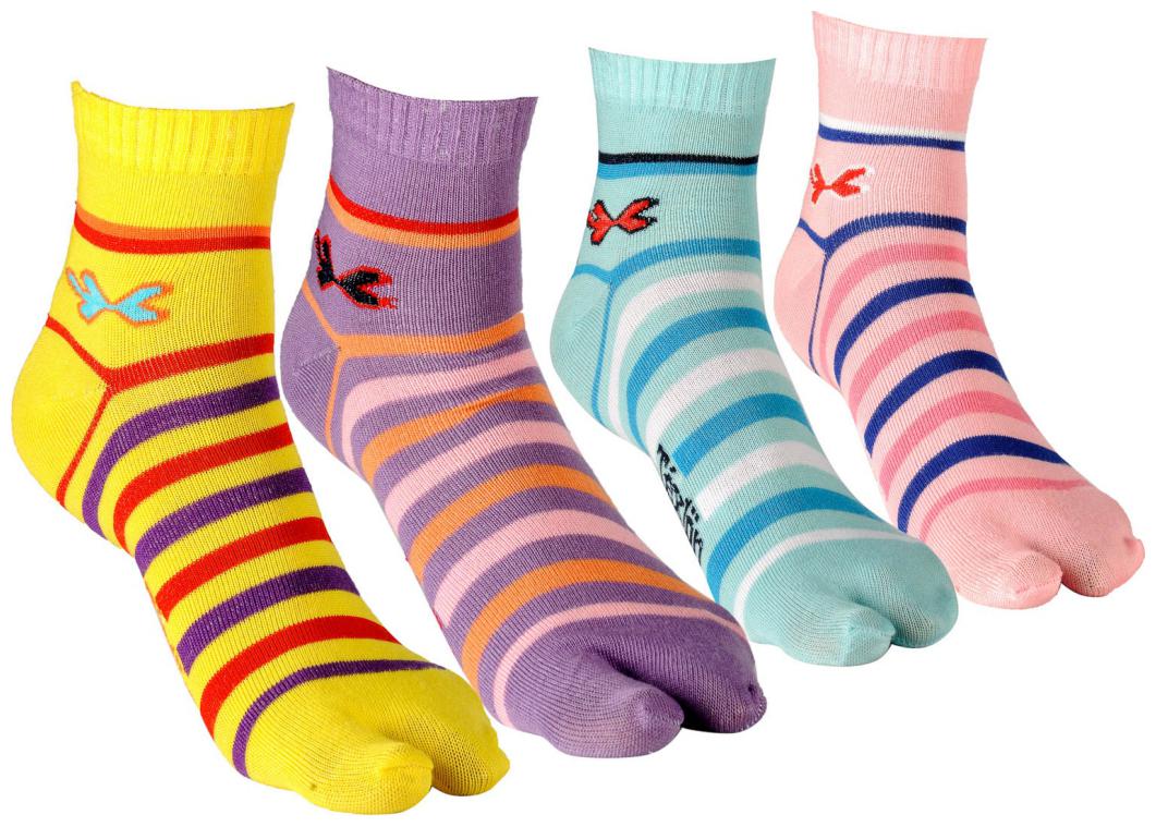

Texlon Women s Ankle Length Thumb Socks (Pack of 4)
