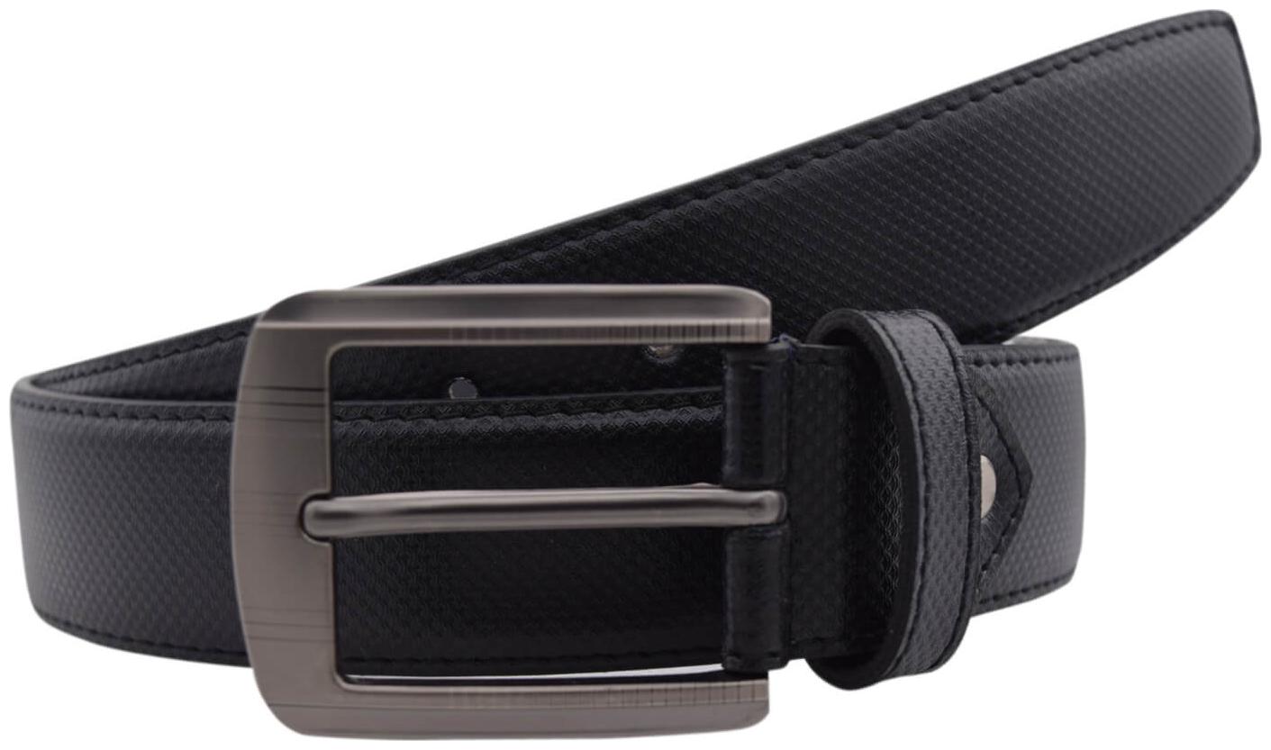 

The Black Textured Semi Formal Belt