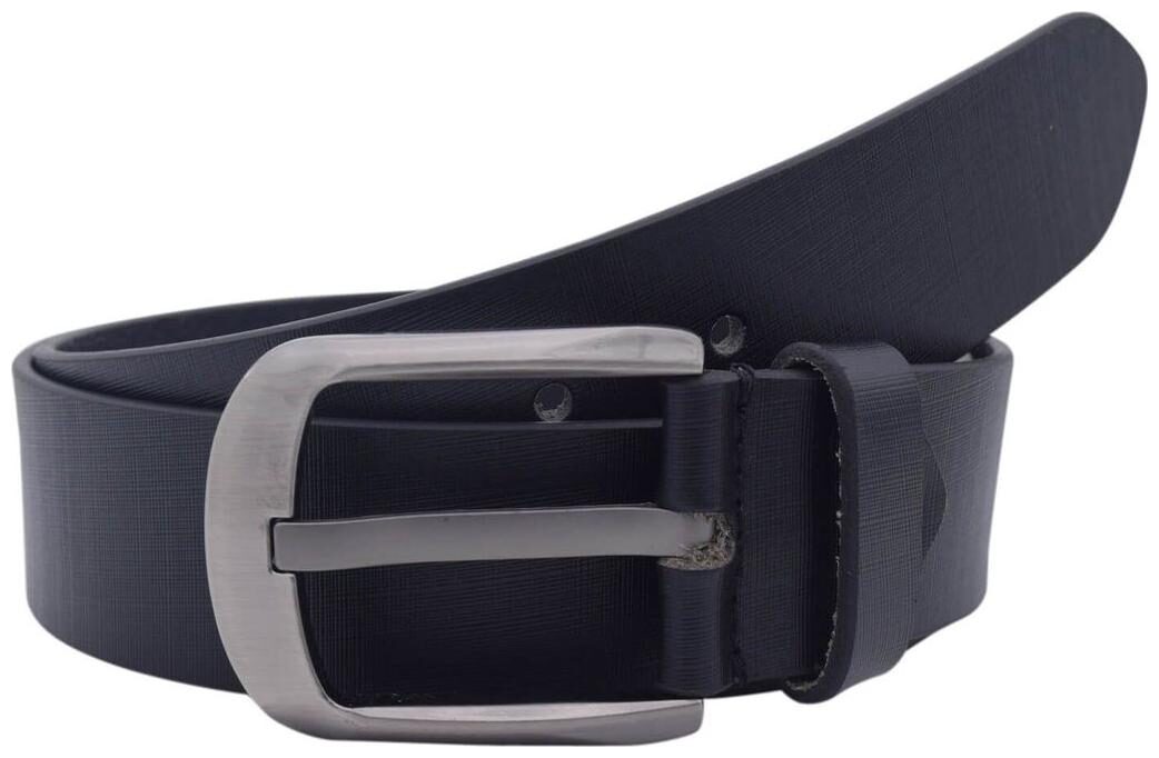 

The Black Textured Genuine Leather Casual Belt