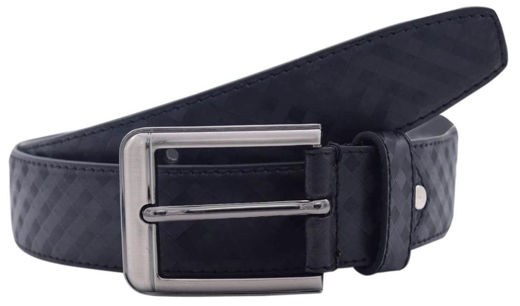 

The Black Textured Semi Formal Belt