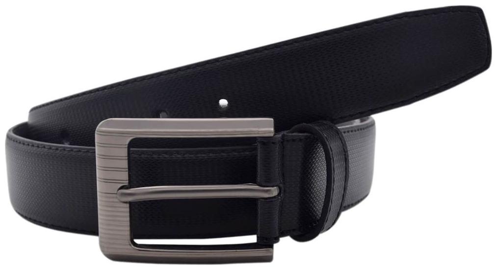 

The Black Textured Semi Formal Belt