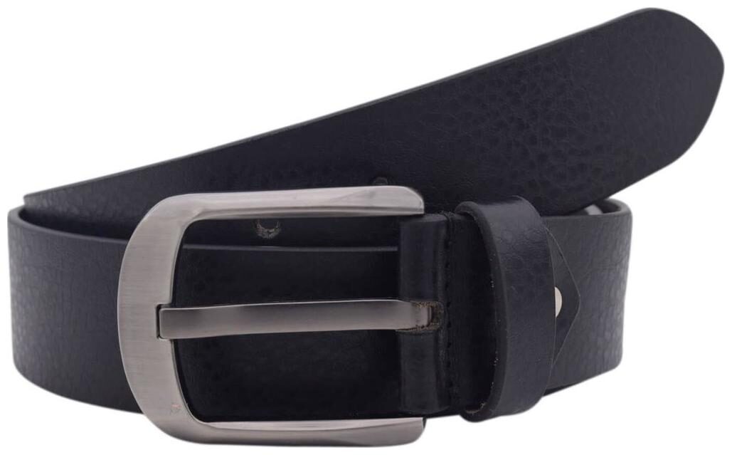 

The Black Textured Genuine Leather Casual Belt