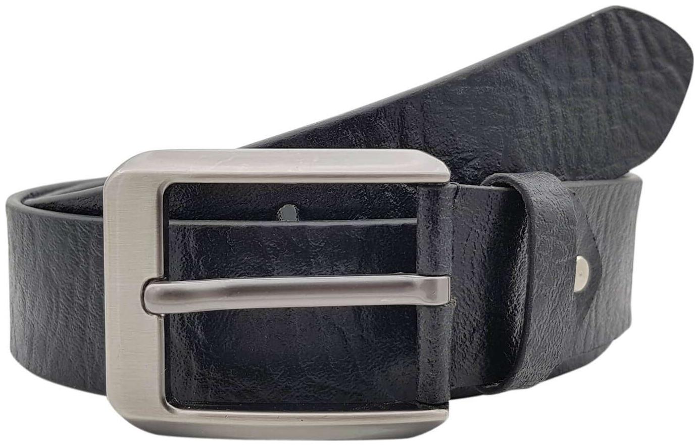 

The Black Textured Genuine Leather Casual Belt