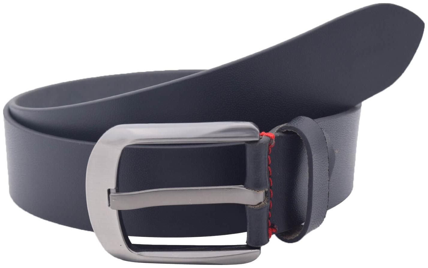 

The Black Textured Genuine Leather Casual Belt