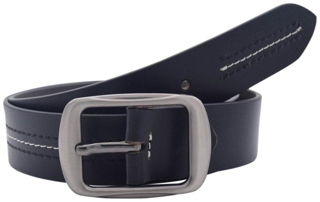 

The Black Textured Genuine Leather Casual Belt