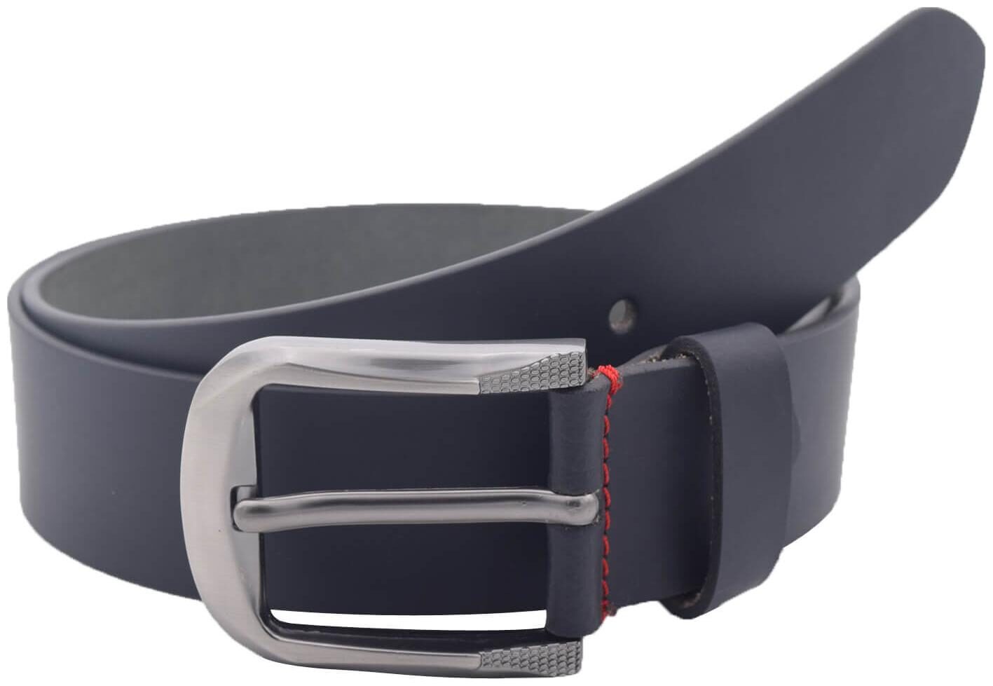 

The Black Textured Genuine Leather Casual Belt