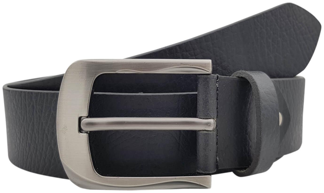 

The Black Textured Genuine Leather Casual Belt