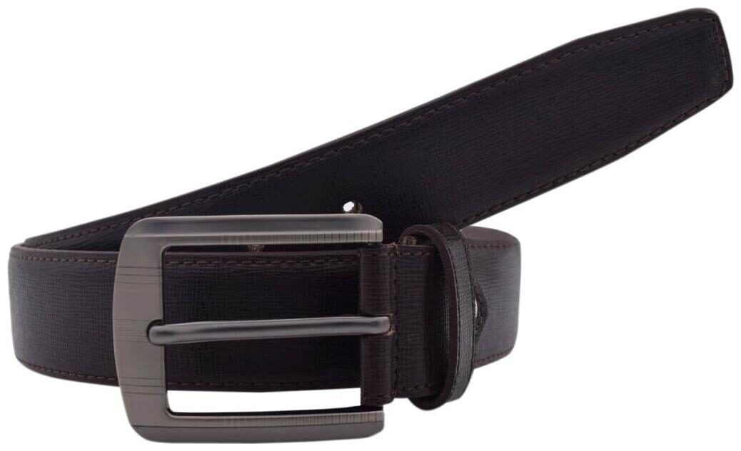 

The Brown Crossline Textured Formal Belt