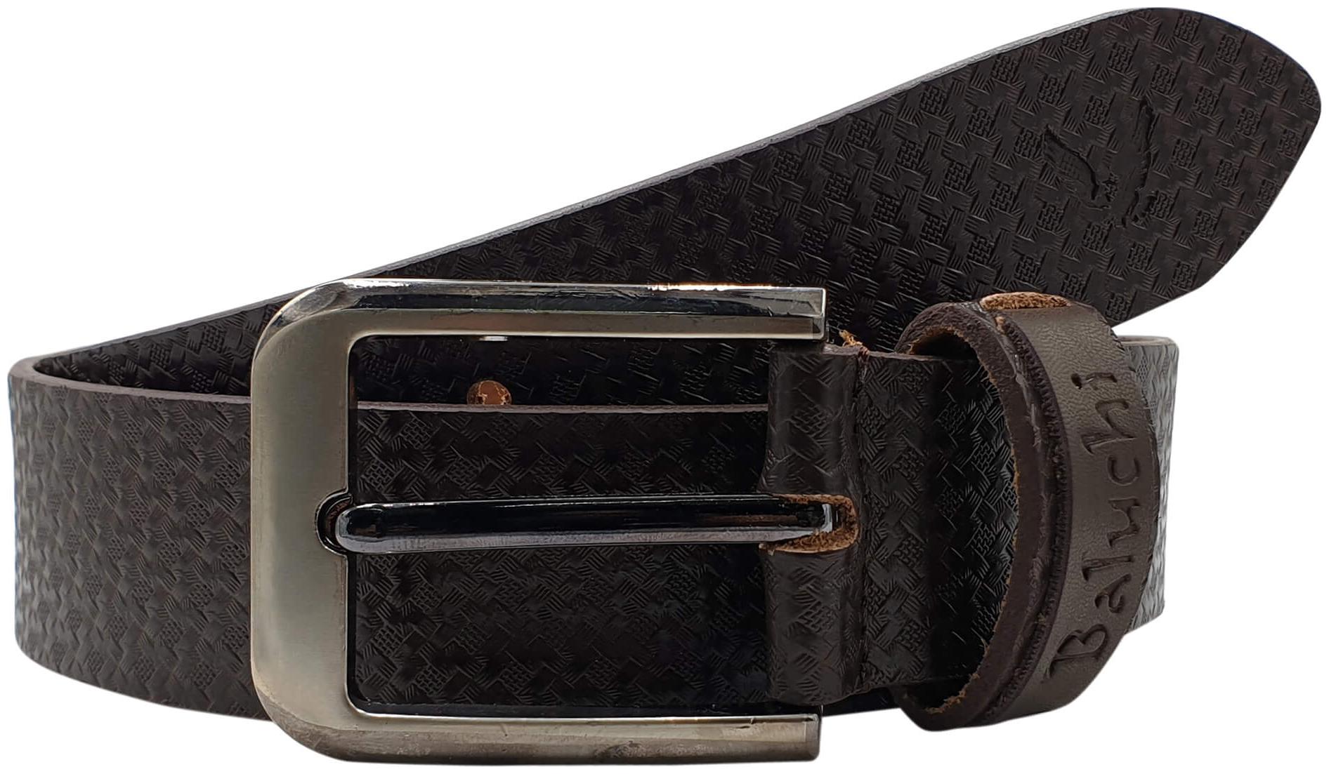 

The Brown Textured Genuine Leather Casual Belt