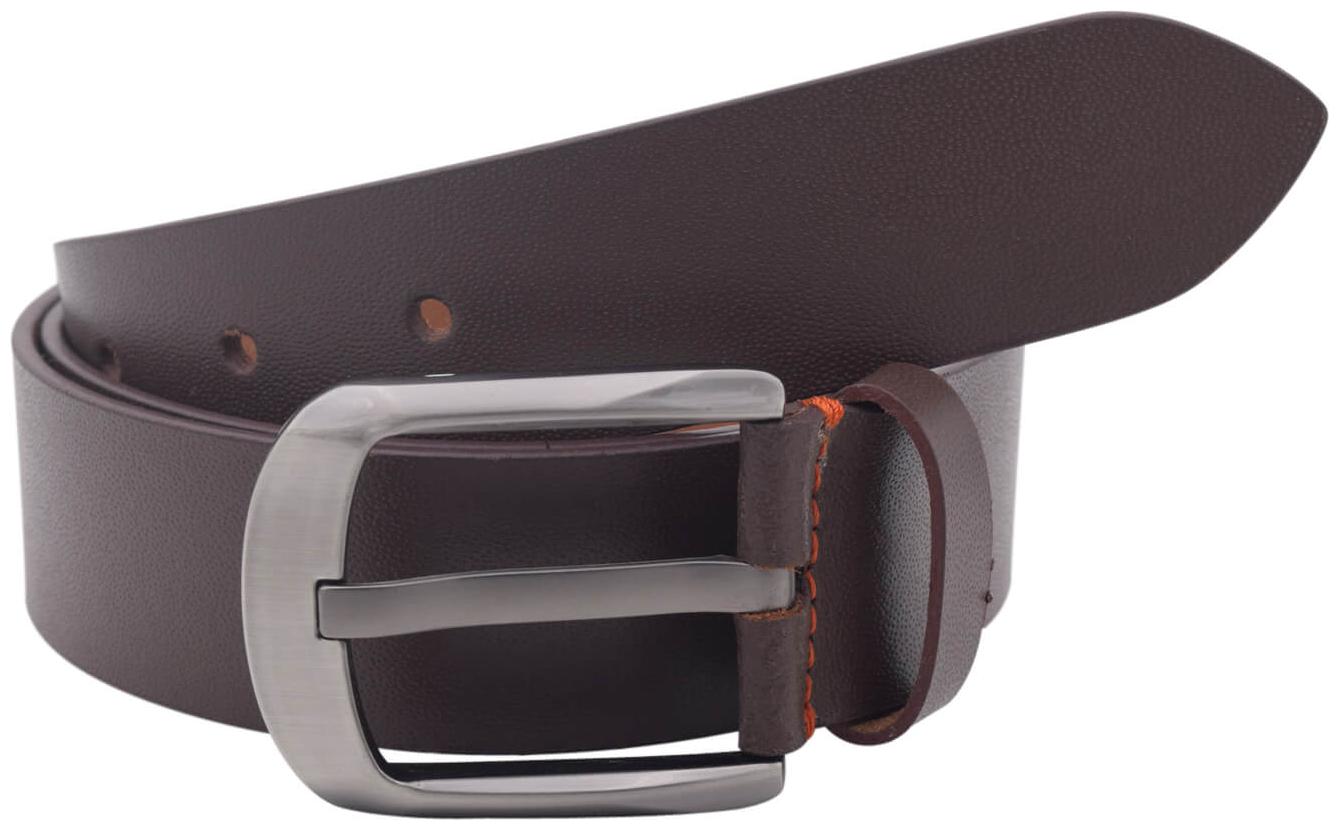 

The Brown Textured Genuine Leather Casual Belt