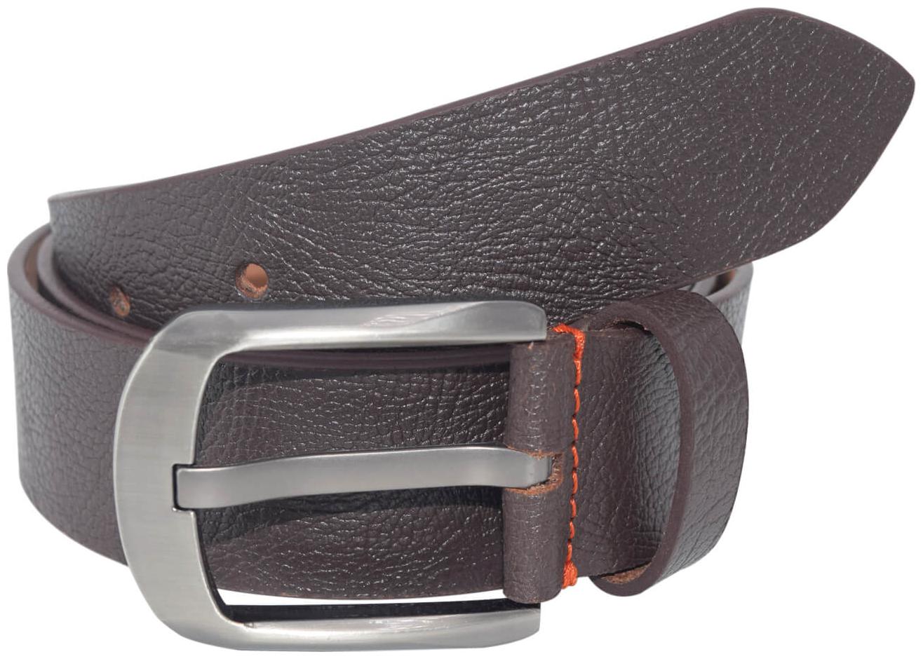

The Brown Textured Genuine Leather Casual Belt