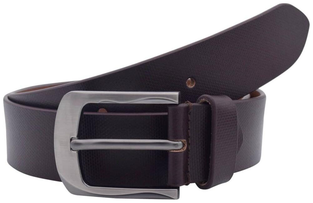 

The Brown Textured Genuine Leather Casual Belt
