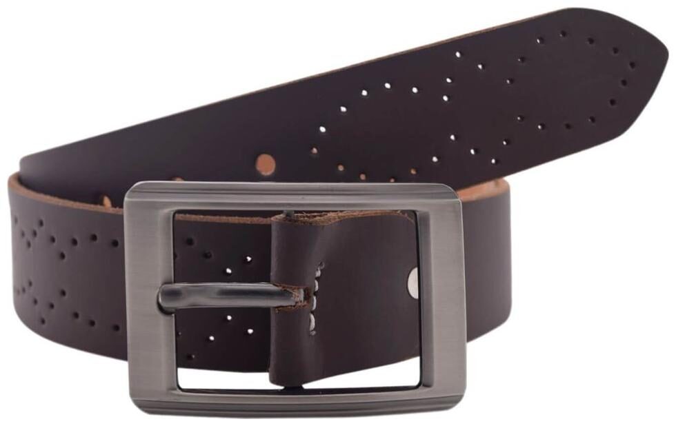 

The Brown Textured Genuine Leather Casual Belt