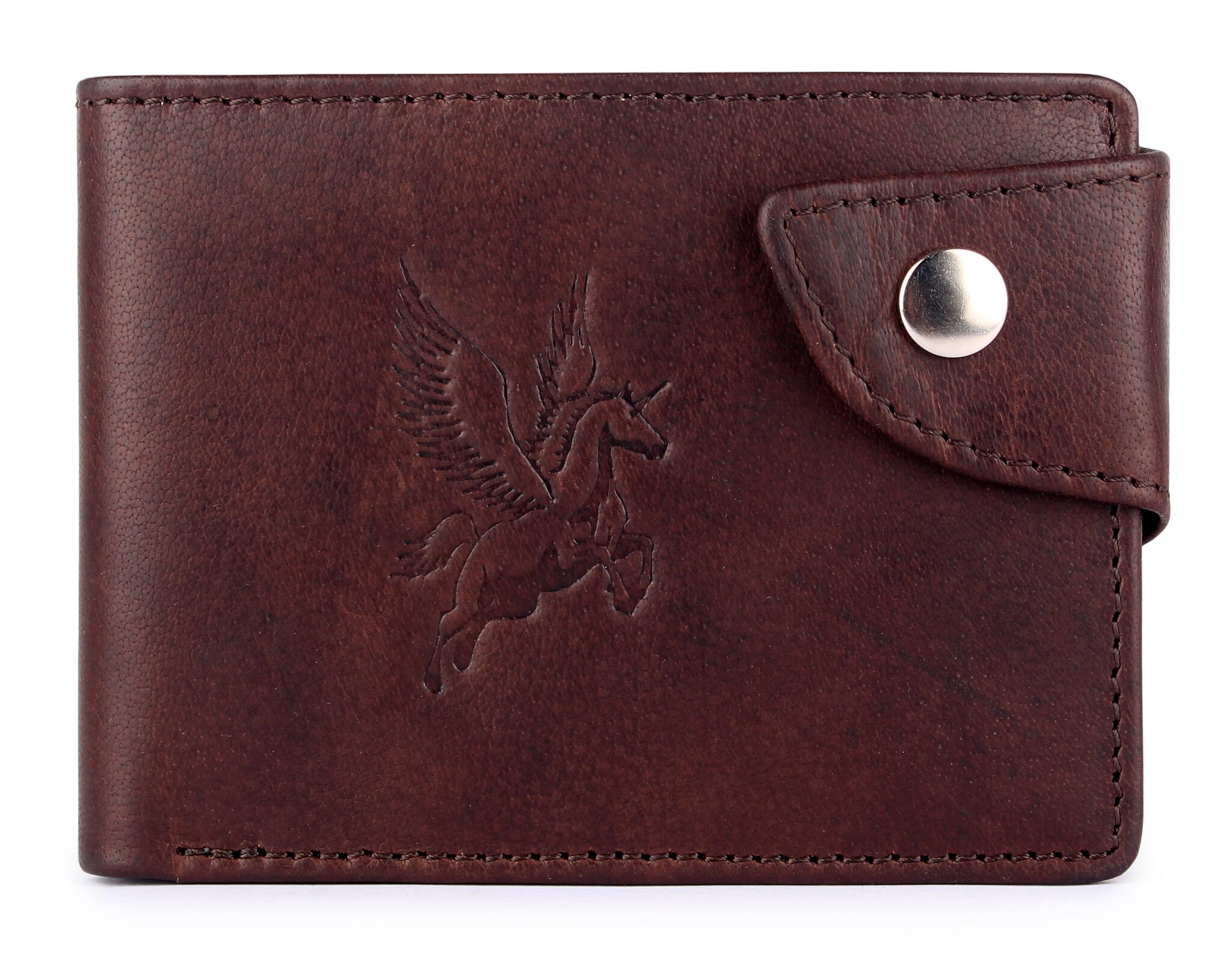 

The Clownfish Unicorn Men s Wallet Genuine Leather Wallets for Men with RFID Protection (Coffee)
