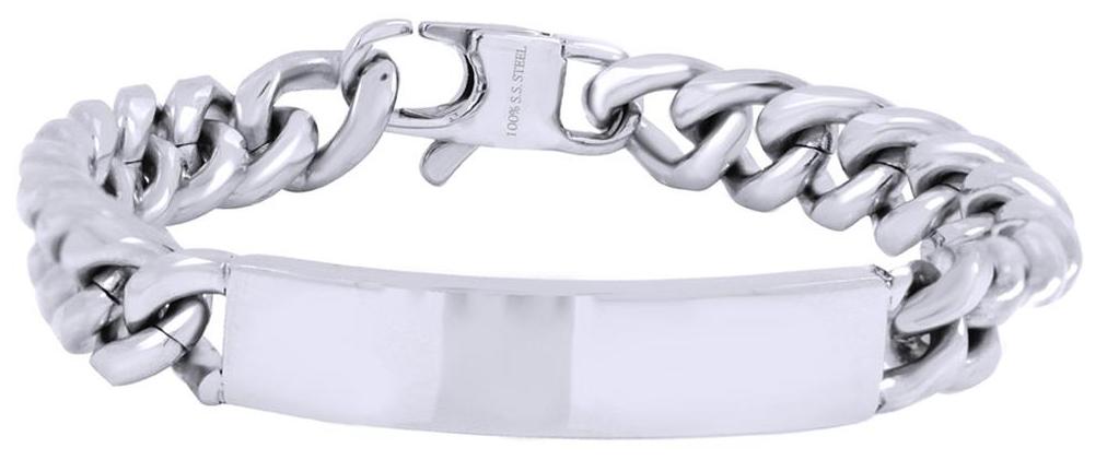 

ZIVOM 316L Stainless Steel Plate Mens Bracelet
