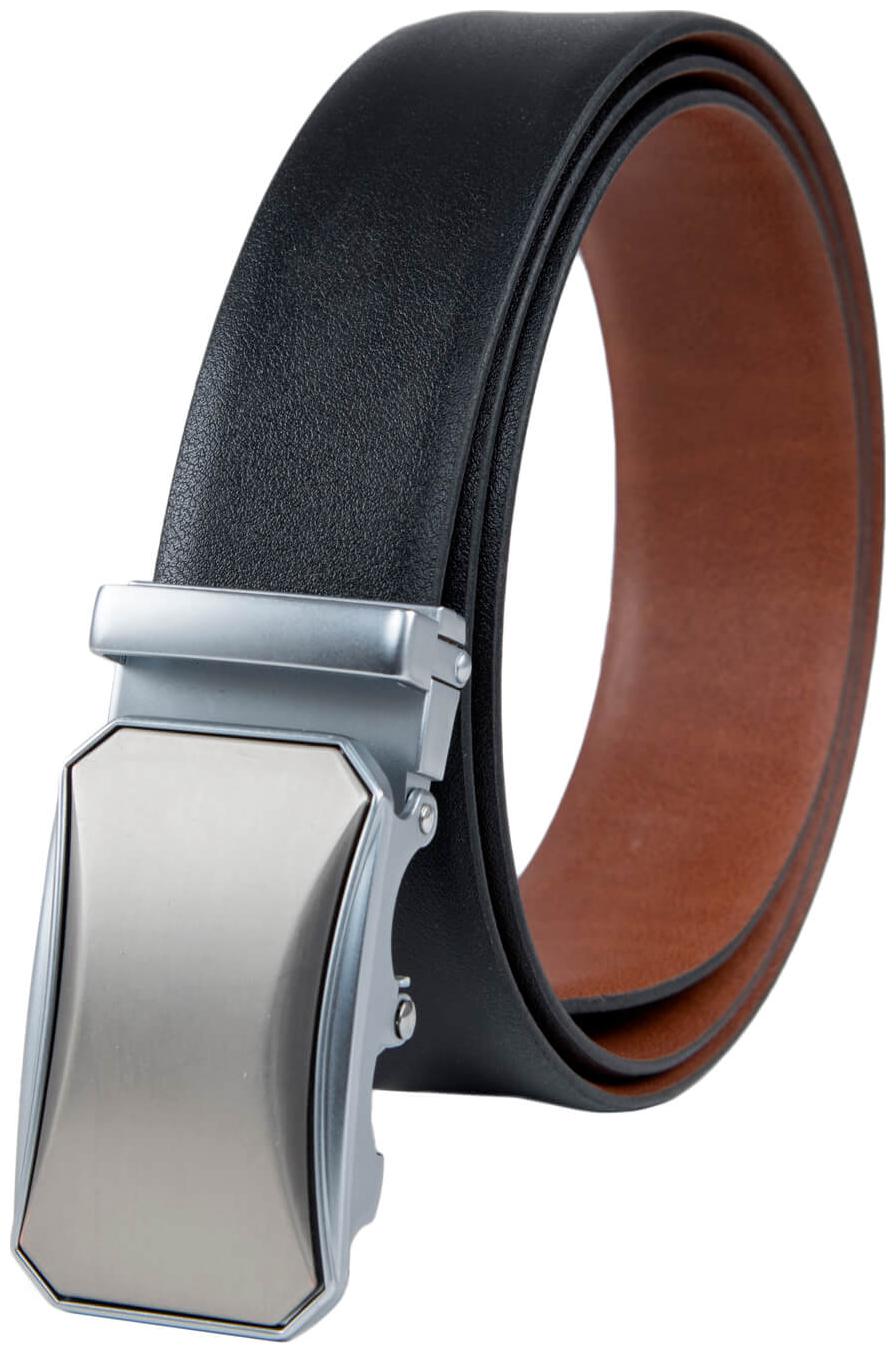 

The Julia Textured Reversible Formal Belt with Silver Buckle